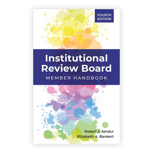 Institutional Review Board Member Handbook 9781284197143